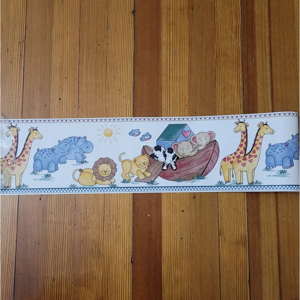 Nojo Noahs Ark Animals Blanket Comforter Crib Set Double Sided Nursery Mobile